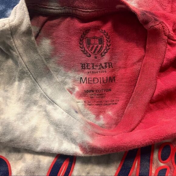 BEL AIR ATHLETICS WILL SMITH FRESH PRINCE TIE DYE TEE MEDIUM - Picture 4 of 7